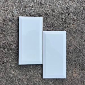 Blanco Brillo Biselado - 10x20