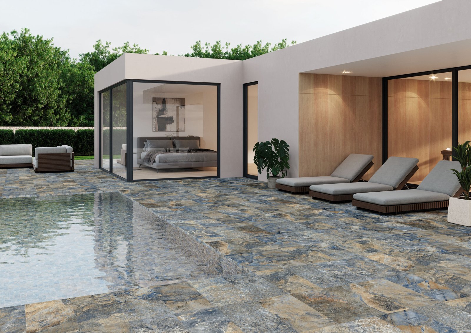 Piedra Bali Azul Antislip 30x60 - Porcelánico - Imagen 2