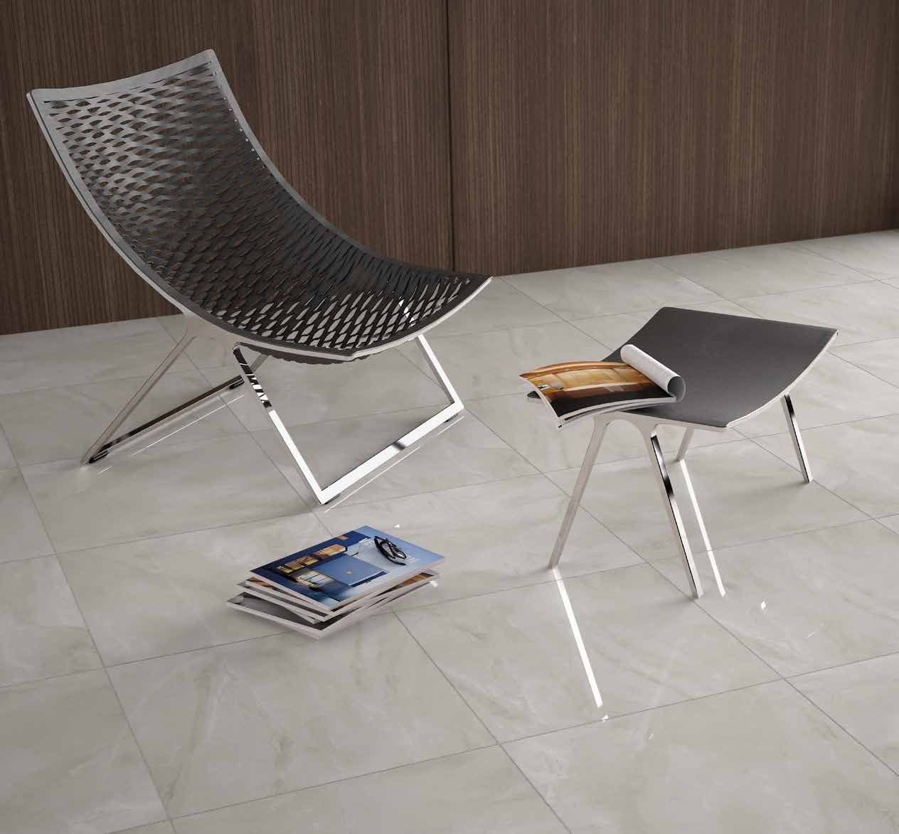 Bolonia Gris Brillo 60x60 - Porcelánico Rectificado - Imagen 2