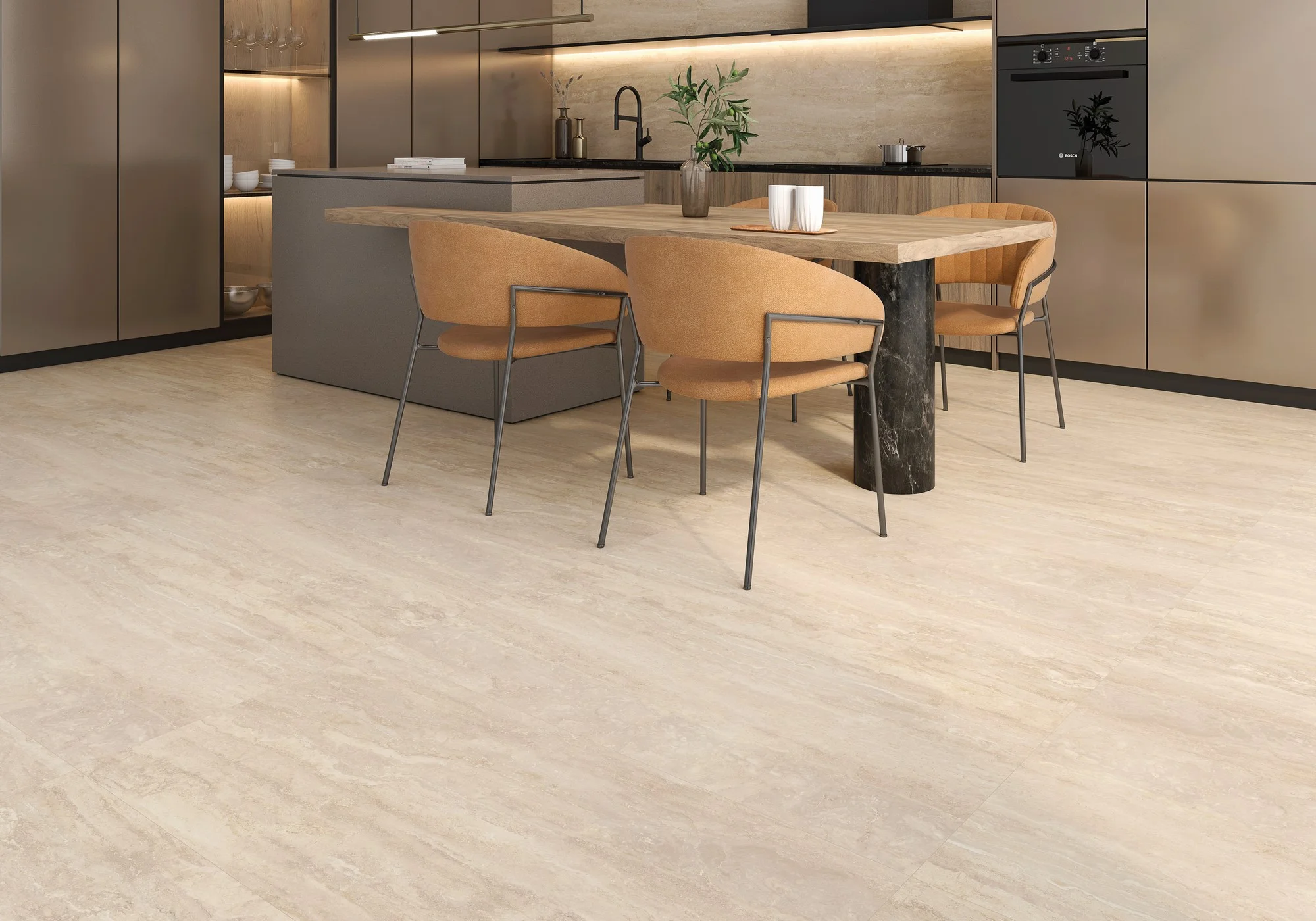 Bernini Crema Mate 60x120 - Porcelánico Rectificado - Imagen 2