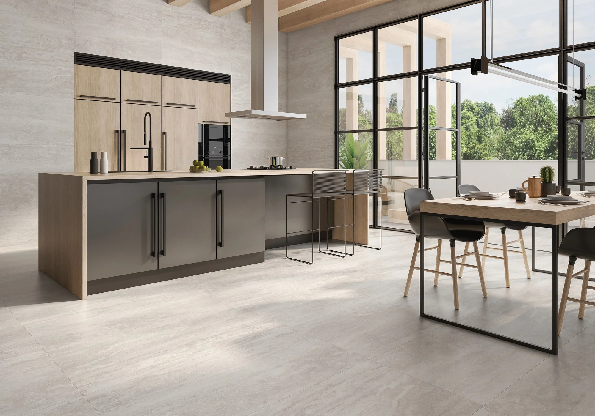 Bernini Gris Mate 60x120 - Porcelánico Rectificado - Imagen 2